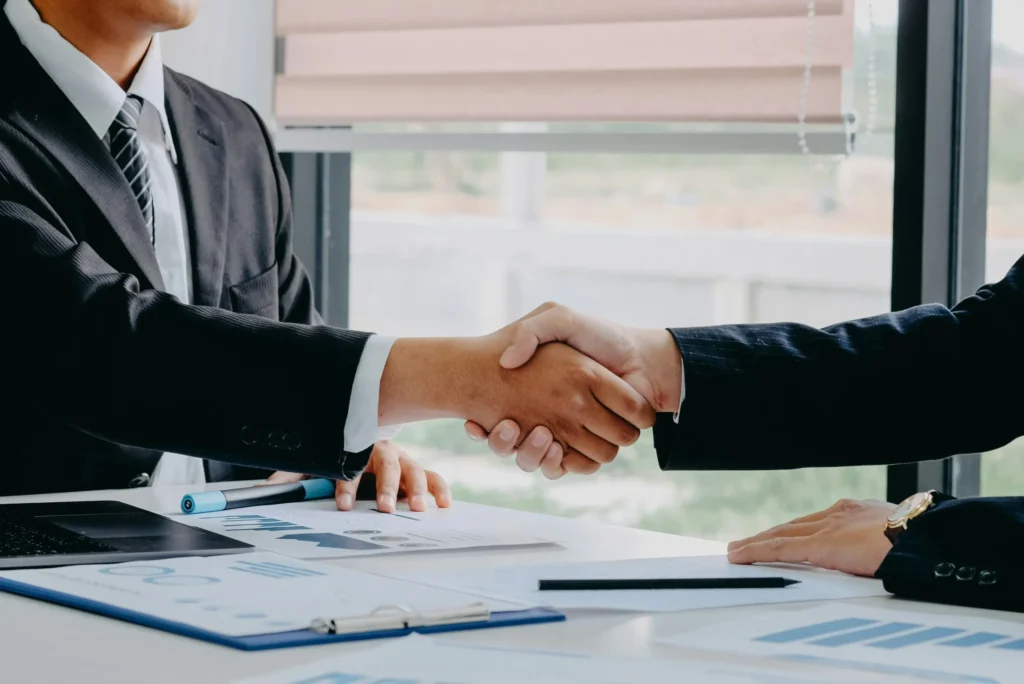 Signing a contract after real asset investments due diligence